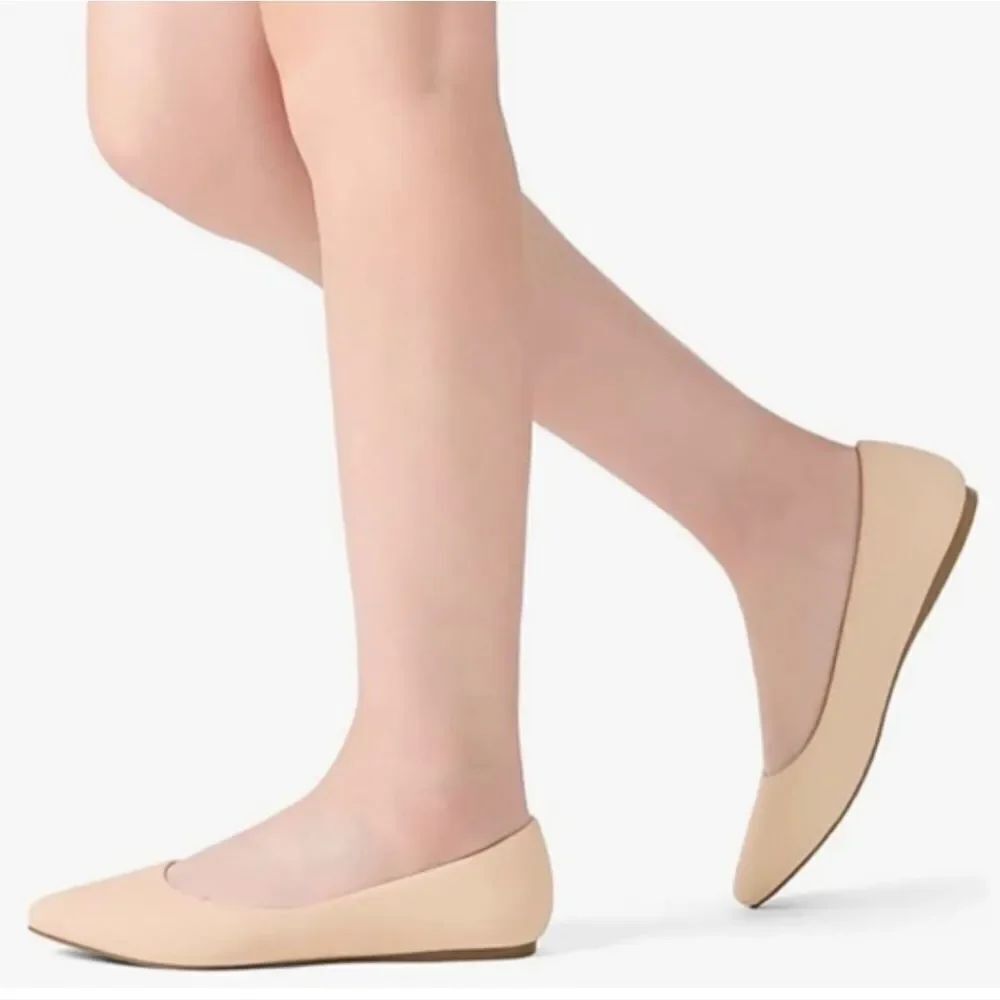 CHARLES ALBERT SUEDE SLIP-ON POINTED TOE WOMEN'S FLAT SHOES
